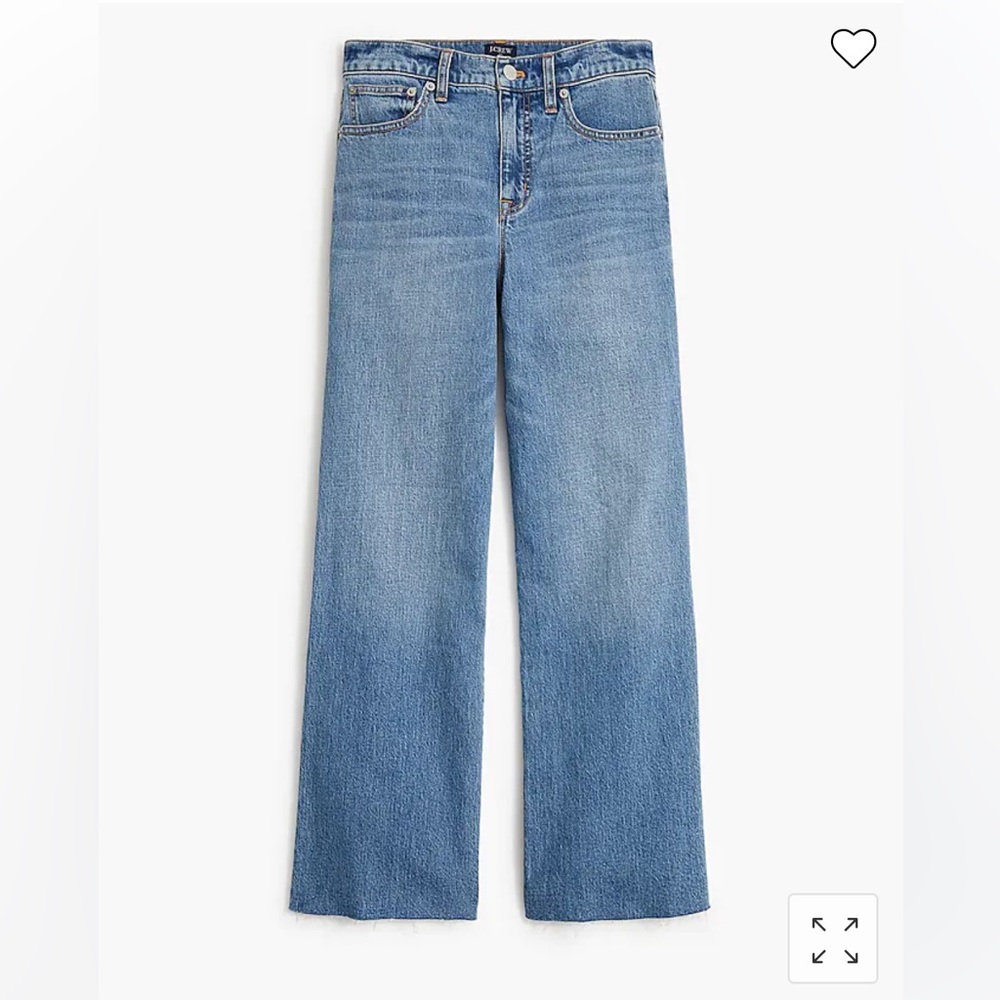 J. Crew Cropped Wide Leg Jeans
